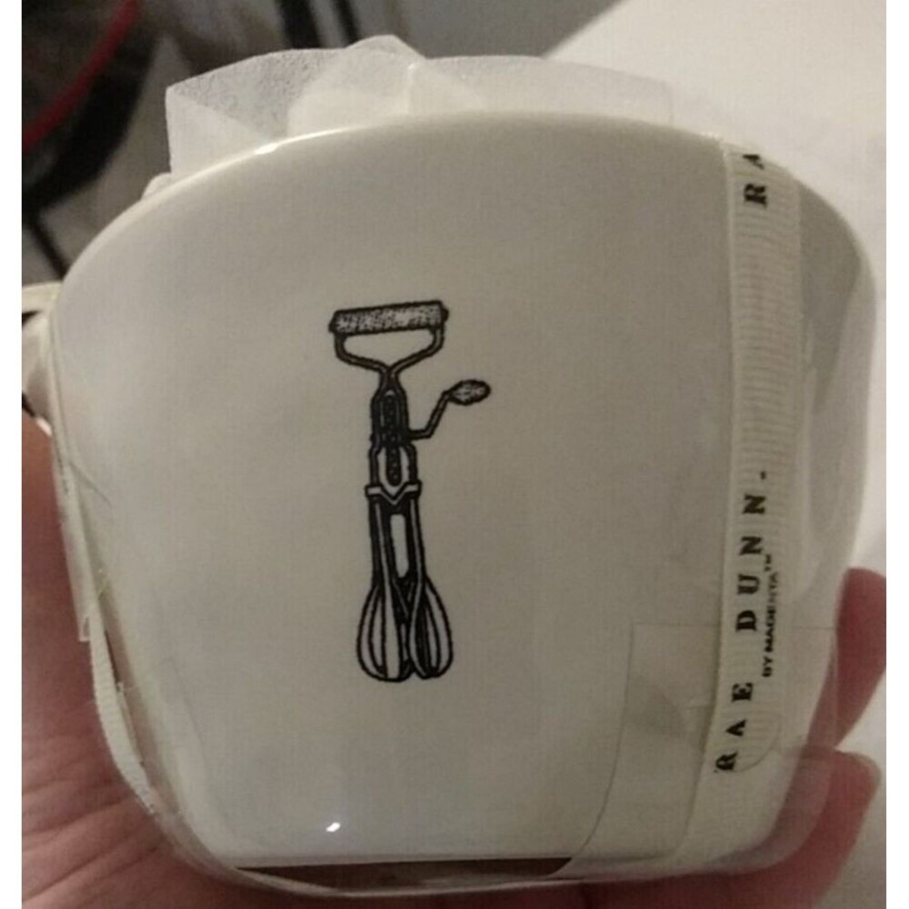 RAE DUNN 4 Piece Set ICON Ceramic Pottery Measuring Cups Magenta NWT - Picture 5 of 9